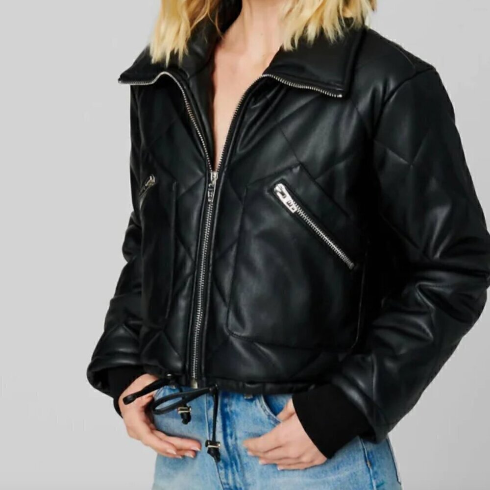 Blank NYC On The Rise Puffer Bomber Jacket - Picture 6 of 15